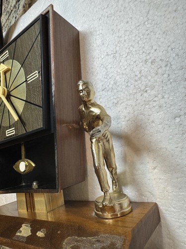Vintage Bowling Trophy With MCM Clock - Picture 16 of 22