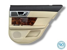 09-11 Jaguar Xf Xfr X250 Rear Right Passenger Side Interior Door Panel Beige Oem