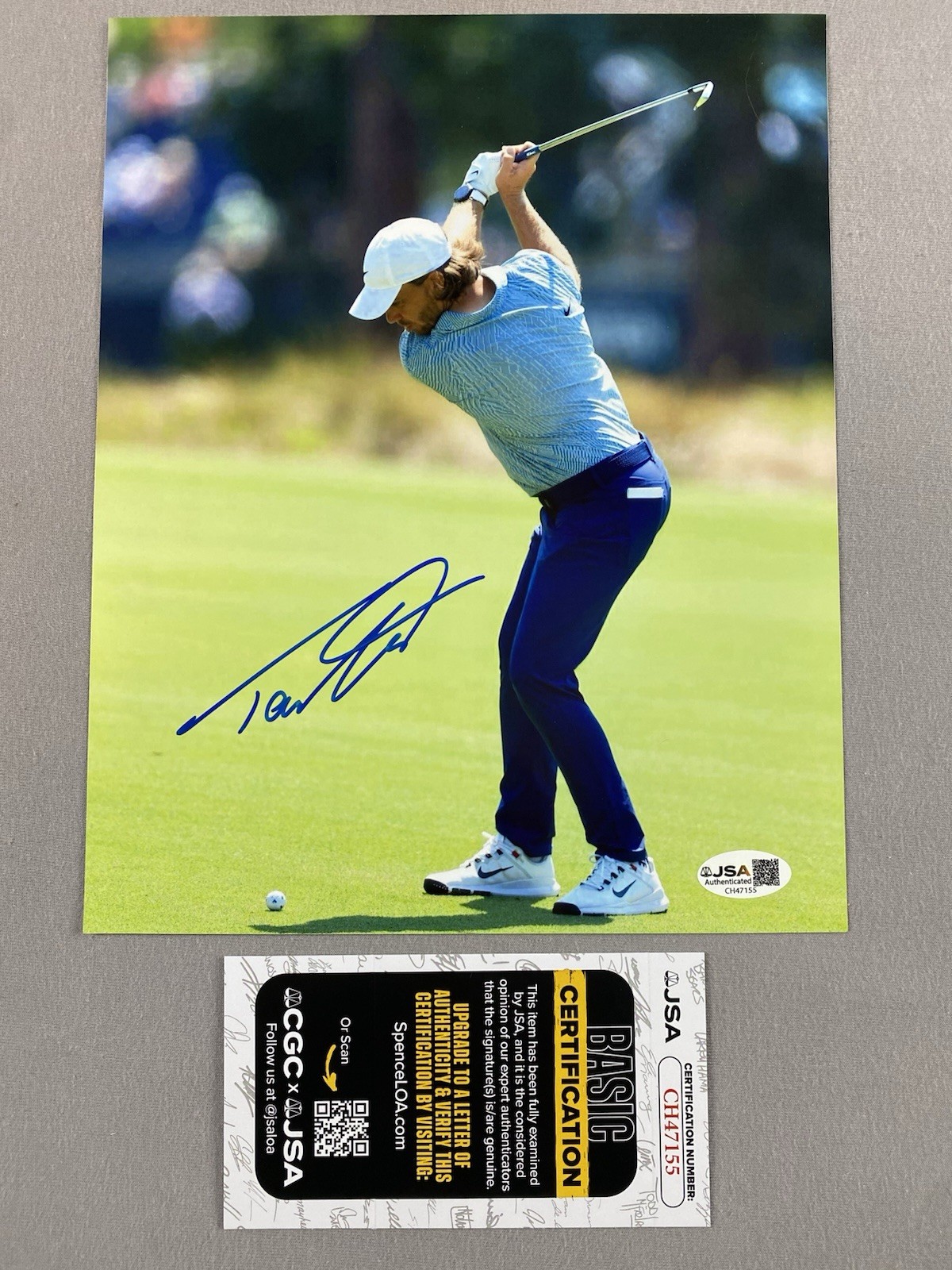 Tommy Fleetwood Autographed Signed 8x10 ACTION PHOTO PGA GOLF JSA CH47155 