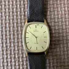 OMEGA DeVille Gold Dial Vintage Mechanical Watch 1980s Non-Working Project Piece