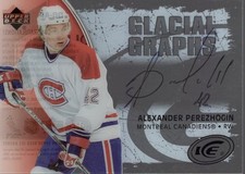 2005-06 Upper Deck Ice Glacial Graphs #GGAP Alex Perezhogin Auto - HKY