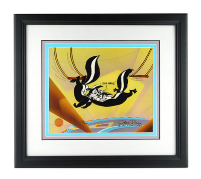 PEPE le PEW Chuck Jones Cel Signed Limited Edition Kitty Catch