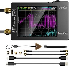 2.8in Touchscreen 10K-1.5GHz NanoVNA-H VHF Vector Network Antenna Analyzer