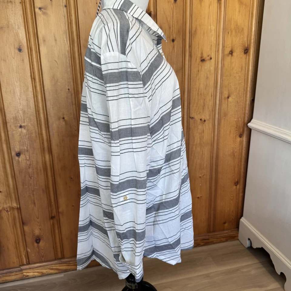 Ropa Matilda Jane con Joanna Gaines para mujer talla 2XL gris/blanco a rayas Foto 2 de 4