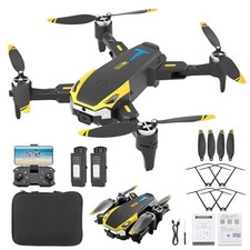 Drone with 4K HD Camera Gesture Selfie 360° Flip & 2 Batteries for Beginners RC