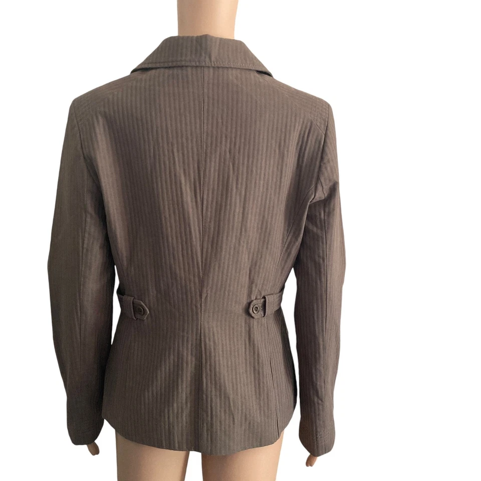 Chaqueta Ted Baker Doble Pecho 3 Mujer 6-8 Marrón Taupe Prendas Exteriores Ligera Foto 2 de 4