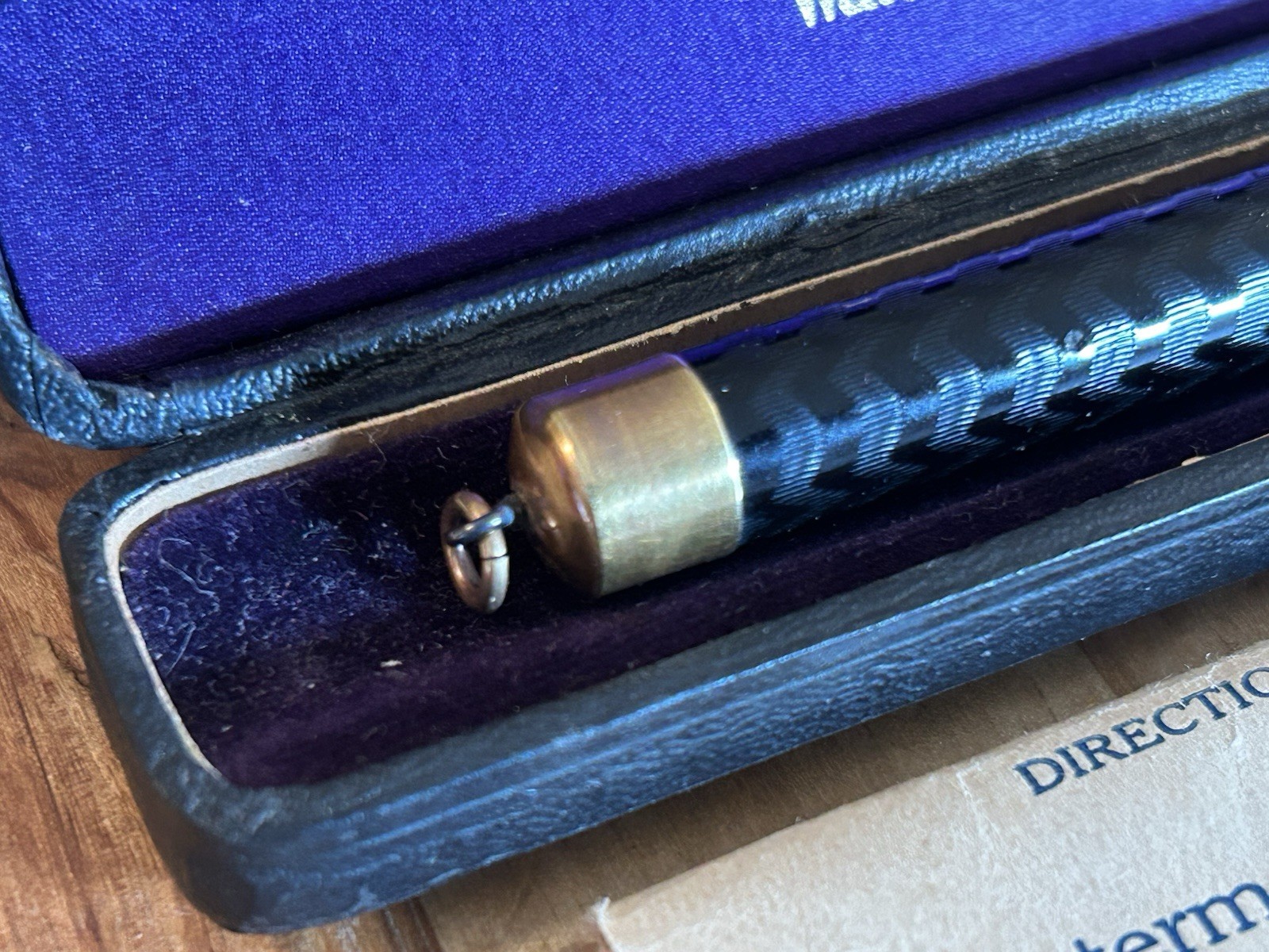 Antique Waterman 0852 1/2V BCHR Gold Filled Ring Top Fountain Pen Pat 1903 w/Box