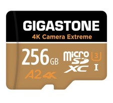 Gigastone 256GB 4K Camera Extreme Micro SD SDXC Memory card V30 A2 U3 New Sealed