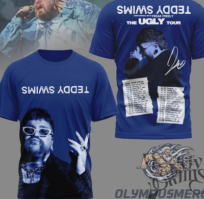 Teddy Swims SHIRT the Ugly tour 3D shirt HOT NEW DADA063