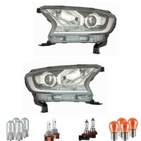 Halogen Scheinwerfer Frontscheinwerfer Set H11 FüR Ford Ranger Inkl. Lampen