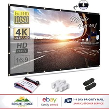 Versatile Projector Screen with Wall Mounting Options and Lightweight Design