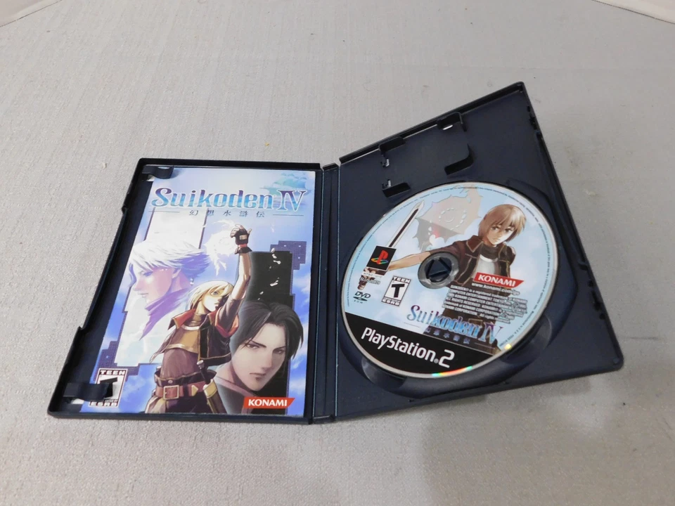 Suikoden IV (4) (PlayStation 2, PS2) Complete CIB - TESTED - Very Good Condition - Image 2 of 3