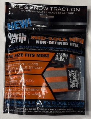 Due North Qwik Grip Ice Crampons One Size Mid-Sole Non-Defined Heel FREE SHIP