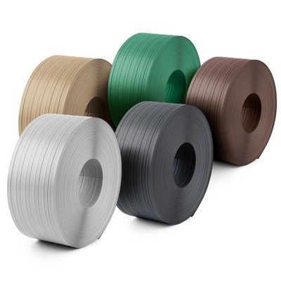 PVC Zaunband 10 cm 900 g/m² Sichtschutzstreifen Doppelstabmatten, 52 m lang