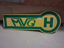 Haltestellenschild Märkische Verkehrsgesellschaft MVG, Lüdenscheid