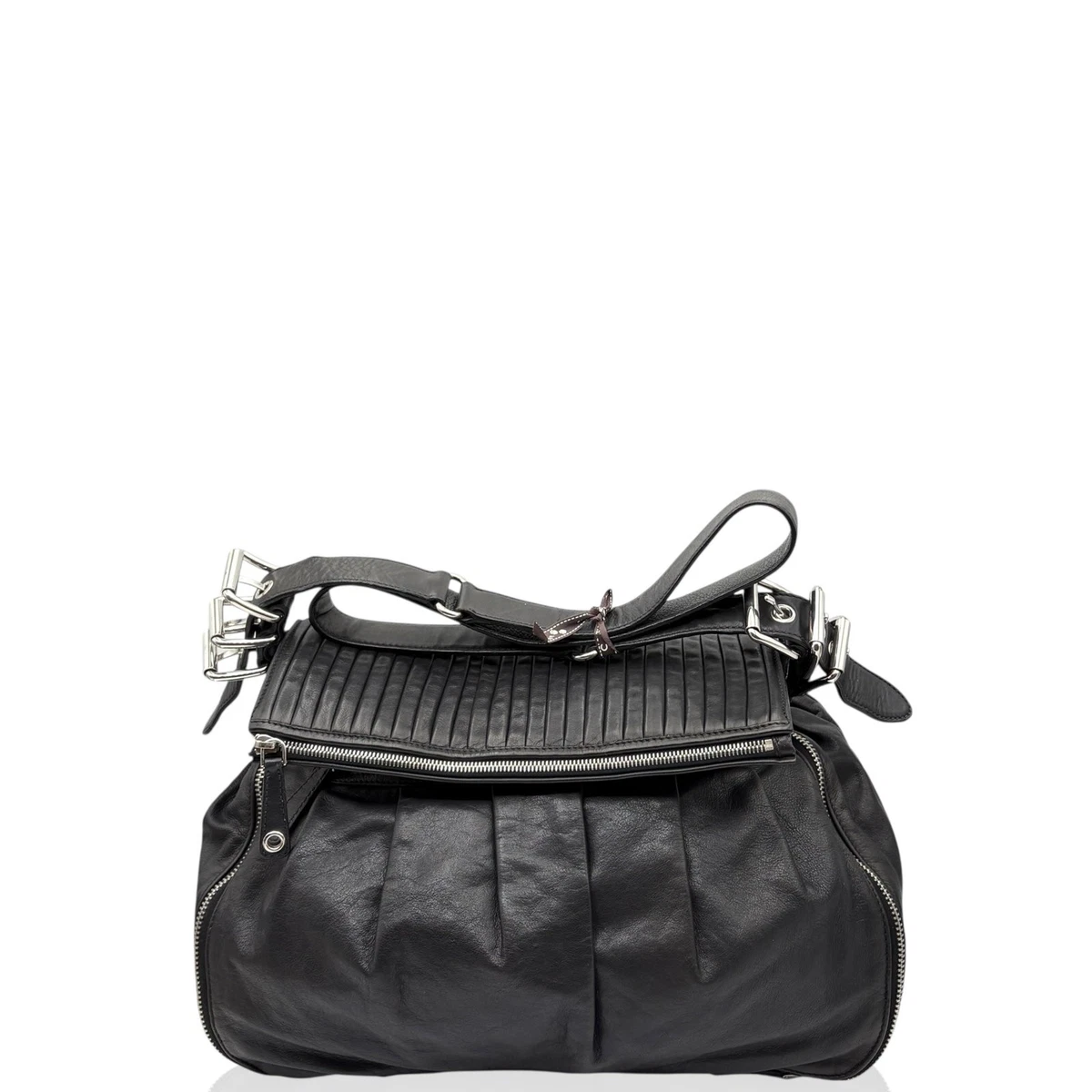 Black Leather Exterior Miu Miu Bags & Handbags for Women for sale