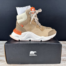 NIB Sorel KINETIC RNEGD CONQUEST Tawny Buff  Womens Size 8.5 Waterproof Shoes