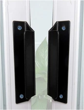 Barn Door Hardware Handle, Aluminum, Black, 90X20Mm / 3.54X0.79Inch, Knob (2 Pie