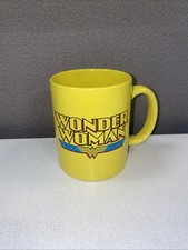 Wonder Woman Yellow Coffee Mug Logo Cup DC Comics 12 oz