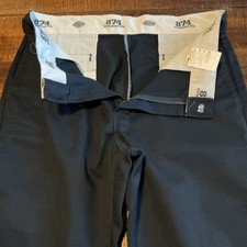Dickies Original Fit Black Work Pants Men's 36x30 Polyester Cotton