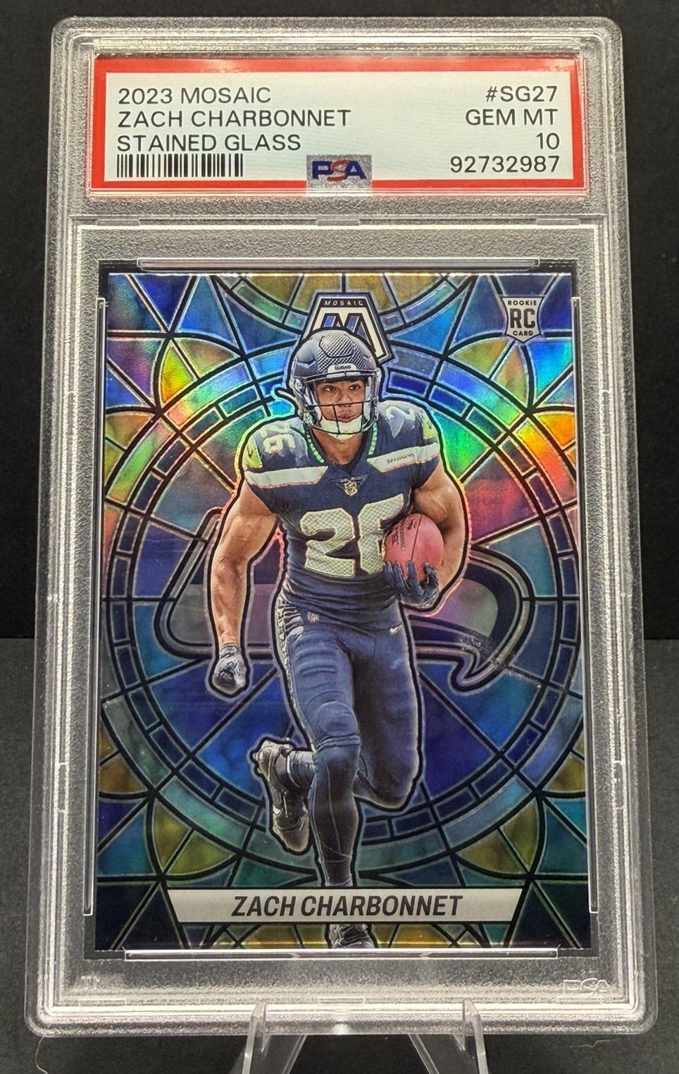 Zach Charbonnet Panini Mosaic Stained Glass #SG27 Base
