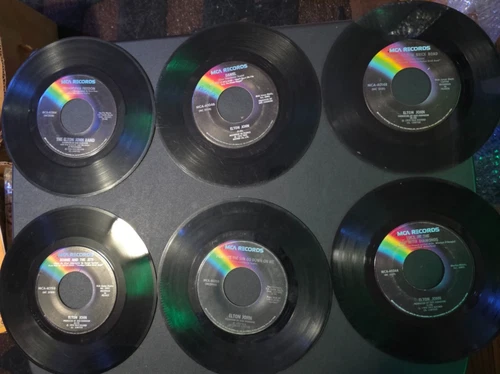 BIN Artist Lot of 16 ELTON JOHN Classic Rock/Pop 45s / 7" Singles