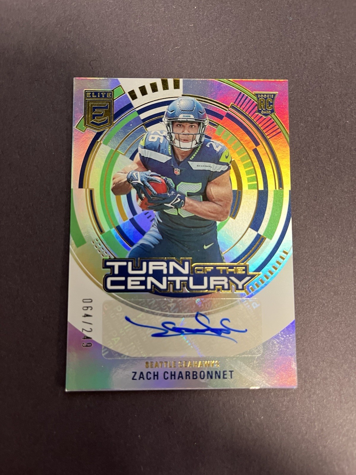 2023 Donruss Elite #TC-ZAC /249 Turn Of Century RC Auto Zach Charbonnet