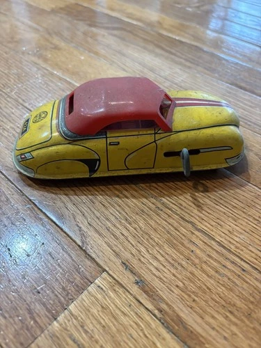 Vintage MARX TOYS Made USA Wind Up Tin Toy Roadster Car #424