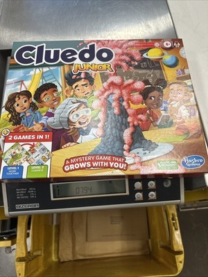 Cluedo Junior-Spiel, 2-seitiges Spielbrett, 2 Spiele in 1, Cluedo-Detektivspiel 