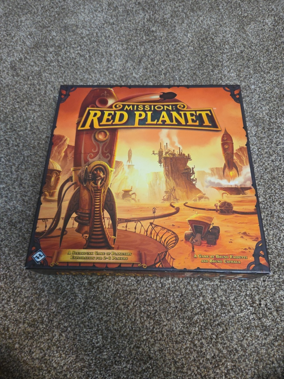 Juego de mesa Mission Red Planet. Versión Steampunk Fuera de Impresión.
