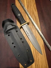 Vintage Boker Applegate Fairbairn Knife W/ Orig Kydex Sheath Solingen Germany 