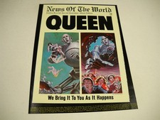 QUEEN the band NEWS OF WORLD Nov/Dec 1977 TOUR dates/info BB Promo Display Ad