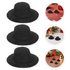 24 Pcs Tiny Doll Hats For Crafts 4 cm Mini Miniature Small Fabric Ornaments