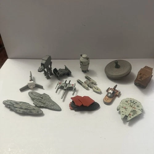 VTG Micro Machines Star Wars Ships Lot Of 13 Spaceships Loose Galoob X Wing