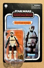 Star Wars Vintage Collection VC289 Scout Trooper & Grogu Figure NEW MOC w CASE