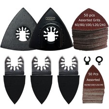 XXGO 105 Pcs Triangle Finger Oscillating Multi Tool Sanding Pads Kits XG3105U