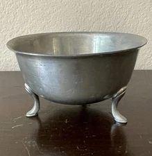 STIEFF  Williamsburg PEWTER Footed Bowl Vintage Antique Pedestal Bowl