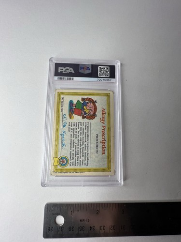 1985 Garbage Pail Kids PSA VG-EX 4 Up Chuck #3a - Picture 2 of 2