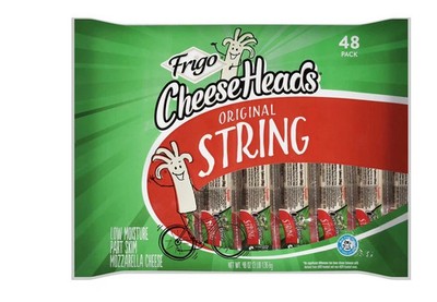 Frigo Cheese Heads String Cheese Sticks, Original, 1 oz, 60 ct