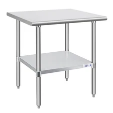 Stainless Steel Prep Table NSF Commercial Work Table with Undershelf for Kitc...