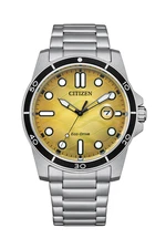 CITIZEN AW1816-89X MARINE ECO-DRIVE YELLOW DIAL WATCH