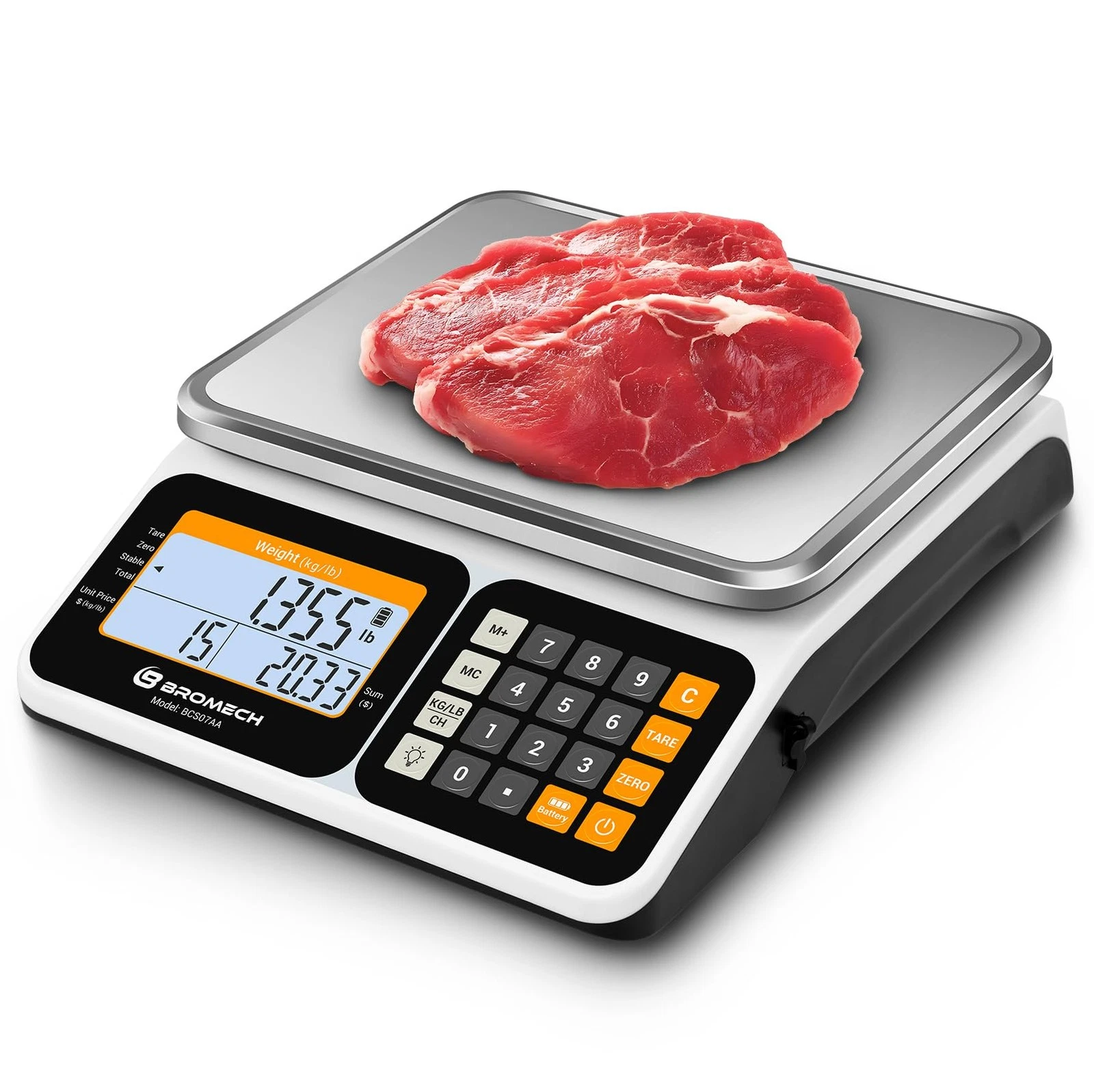 Commercial Food Scale 66lb/30kg, High Precision Digital Price Computing Scale...