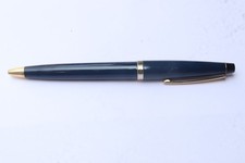 Cross Solo Ballpoint Pen Dark Blue Plastic body Gold trim