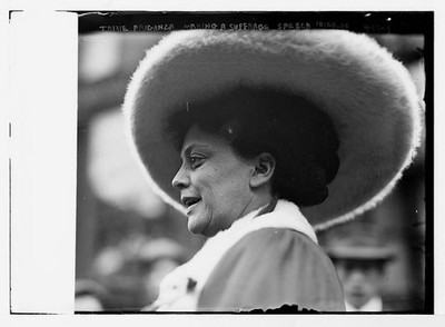 Photo:New York Trixie Friganza 1910s Suffrage Speech Large Hat