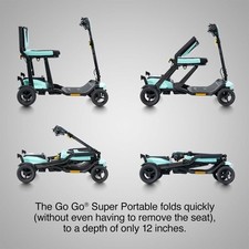 Pride Mobility Go-Go Super Portable Travel Lightweight Folding Mobility...