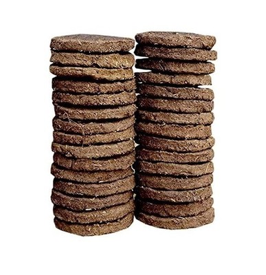100% Pure Cow Dung Cake for Puja Organic Eco friendly  Yoga BEST QUALITY 180 pc