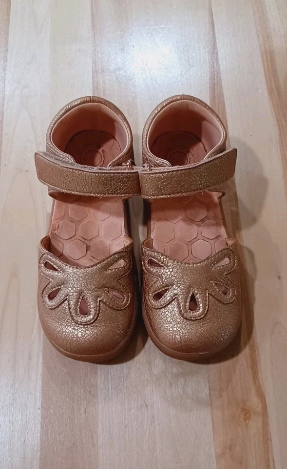 Zapatos Livie And Luca Petal 2.0 Rocío Gota Niña Talla 11 Sandalia Mary Jane Oro Rosa Foto 2 de 4