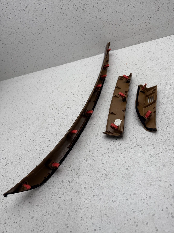 2008-2012 Honda Accord Dash Woodgrain Trim Bezel Set 3 pcs Factory OEM LHD Only2 - Image 4 of 4