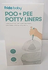 Frida Baby Poo & Pee Potty Liners (30pk) Fits Most Potties* Potty Training New.