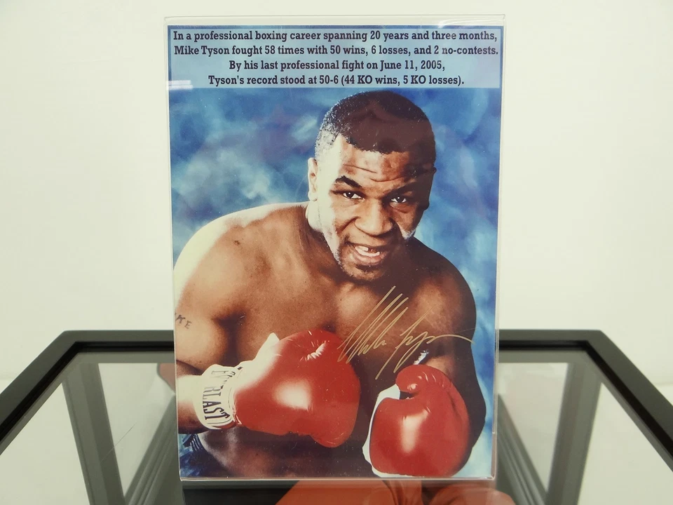 Mike Tyson Autographed Everlast Boxing Glove in Custom Display Case w/JSA COA - Image 3 of 4